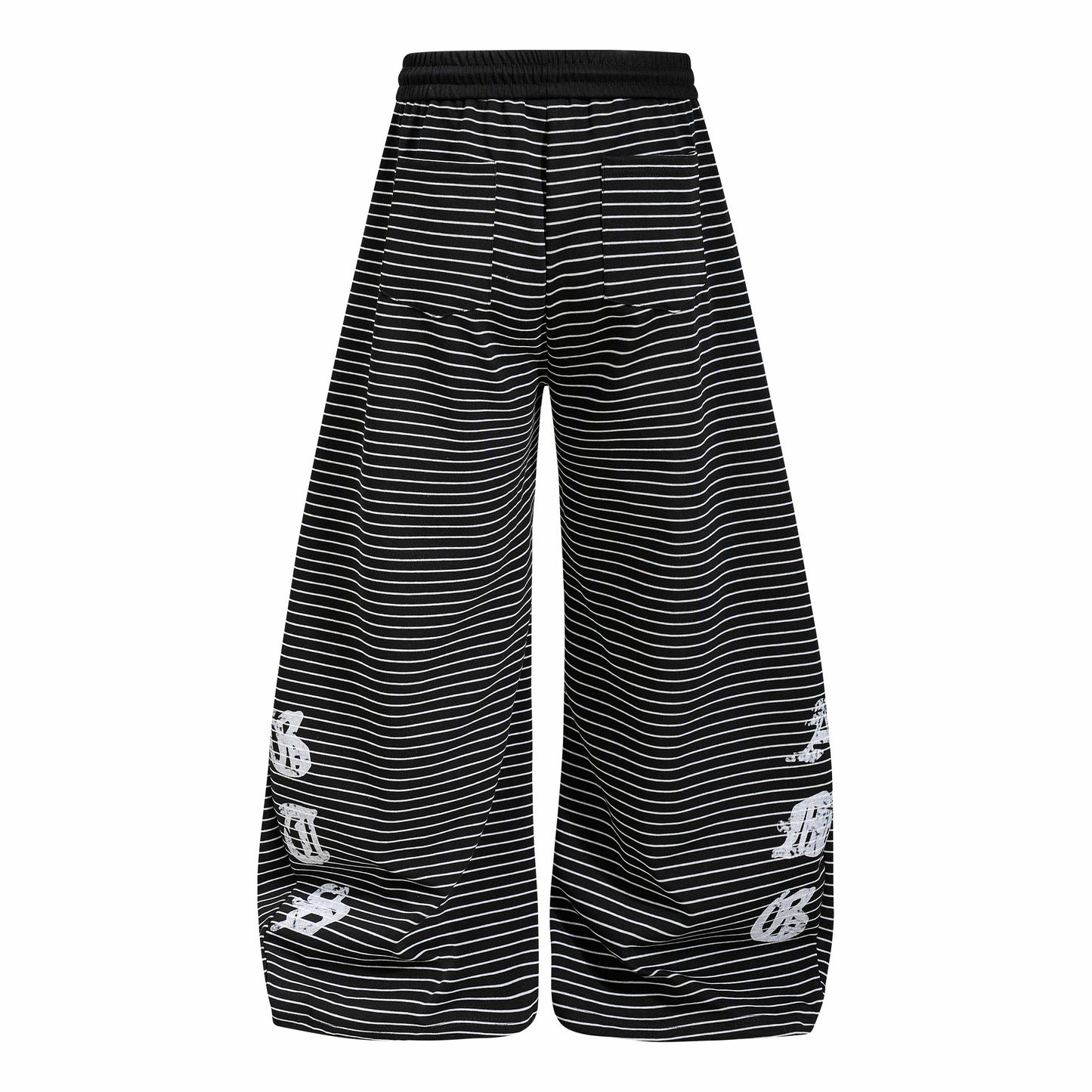 CapCabin “Striped Gothic Draped Pants”