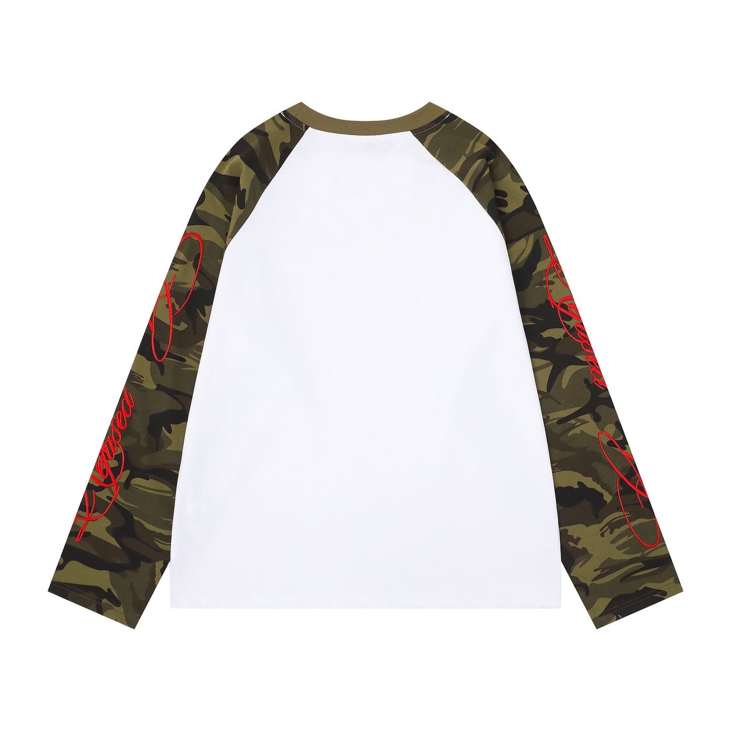 CapCabin Camo Sleeve Raglan Long Sleeve Tee