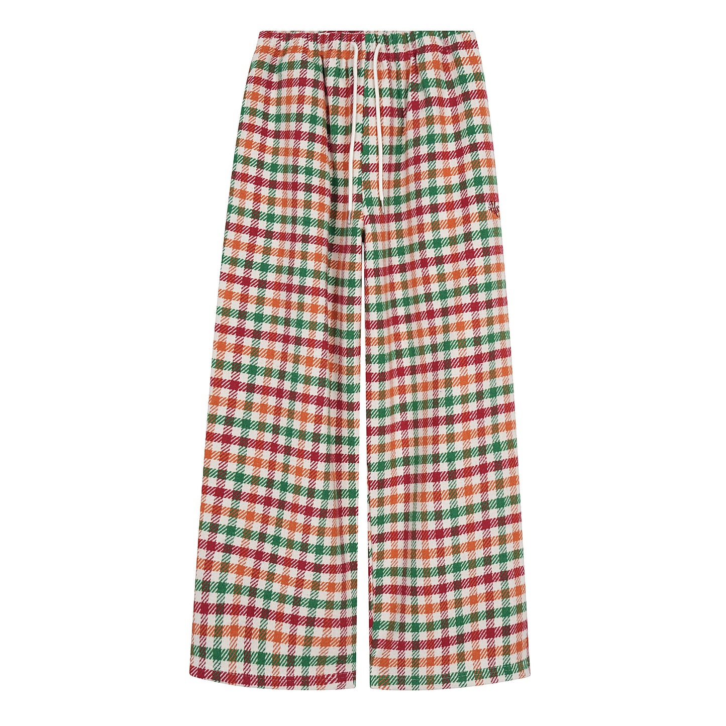 CapCabin Vintage Plaid Wide-Leg Pants