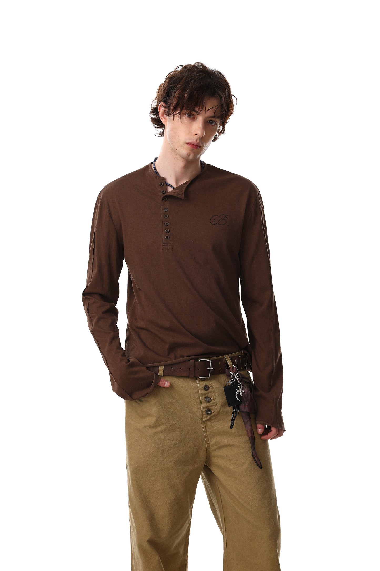 CapCabin Classic Henley Long Sleeve Tee