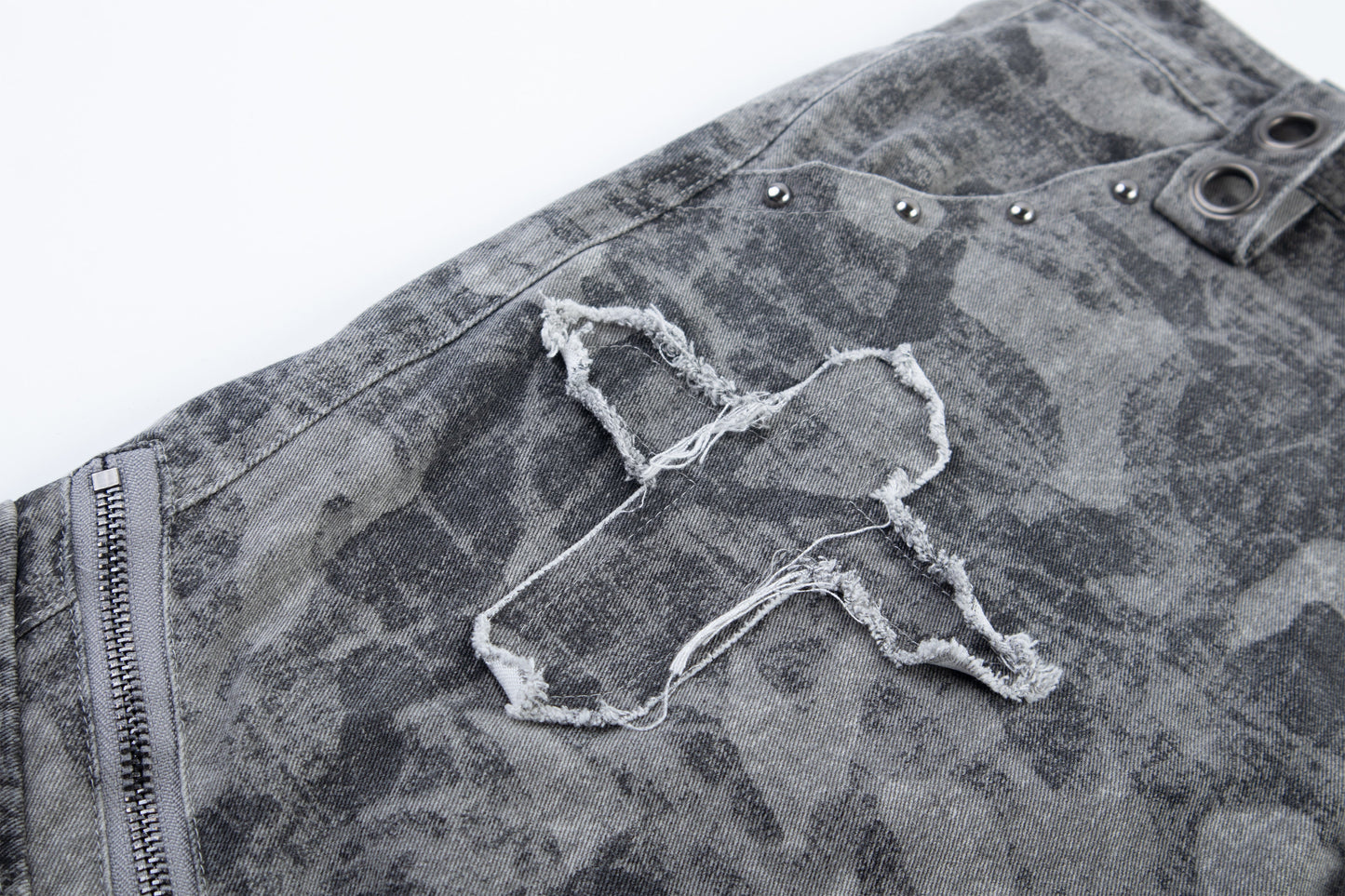 CapCabin Distressed Multi-Pocket Cargo Pants