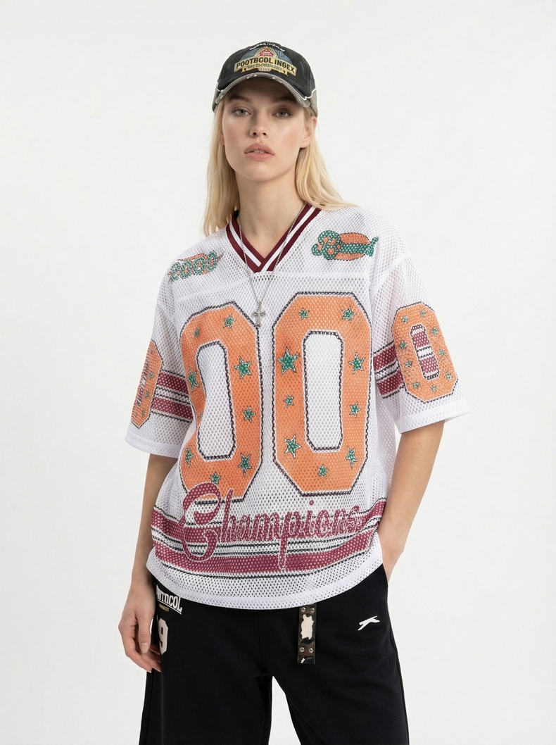 CapCabin “Champions 00” Mesh Jersey T-Shirt