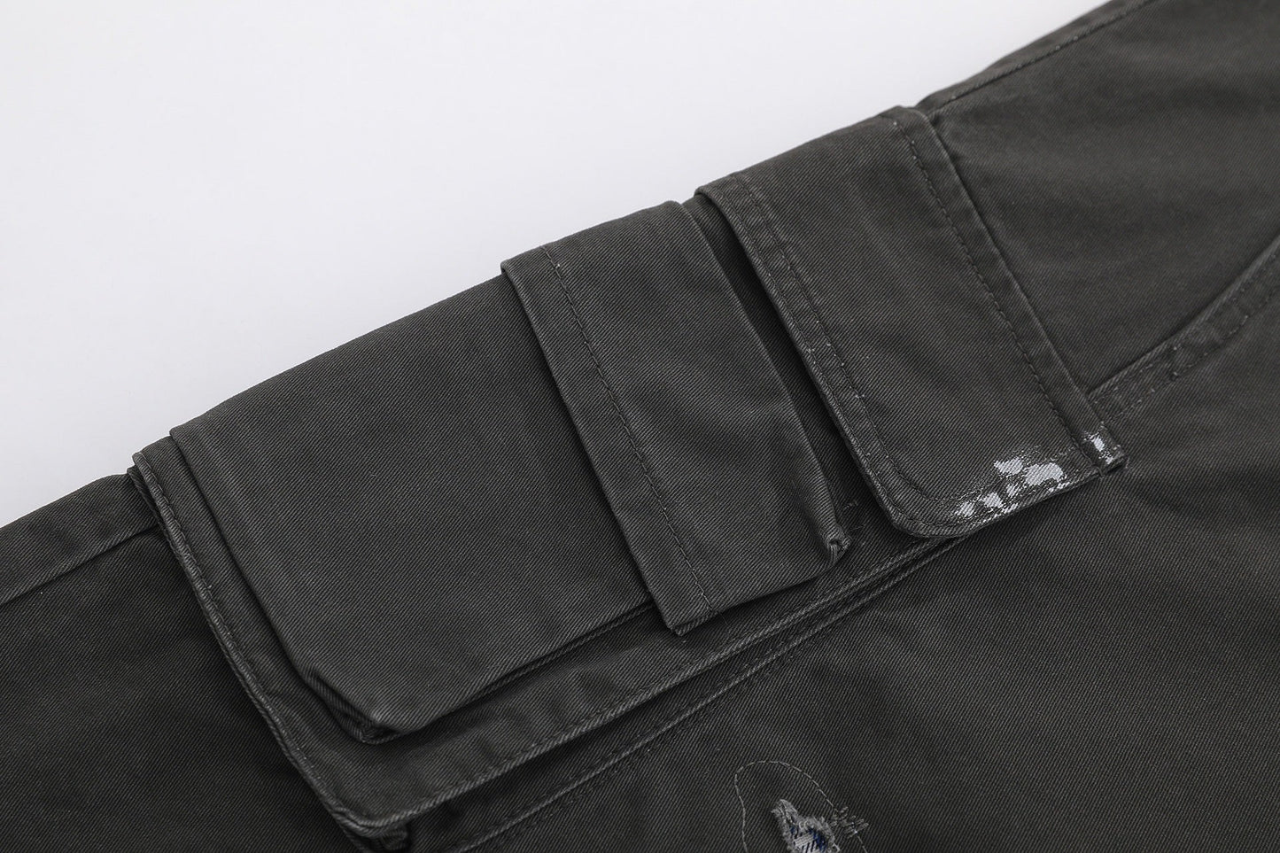 CapCabin “Distressed Utility Cargo Shorts”