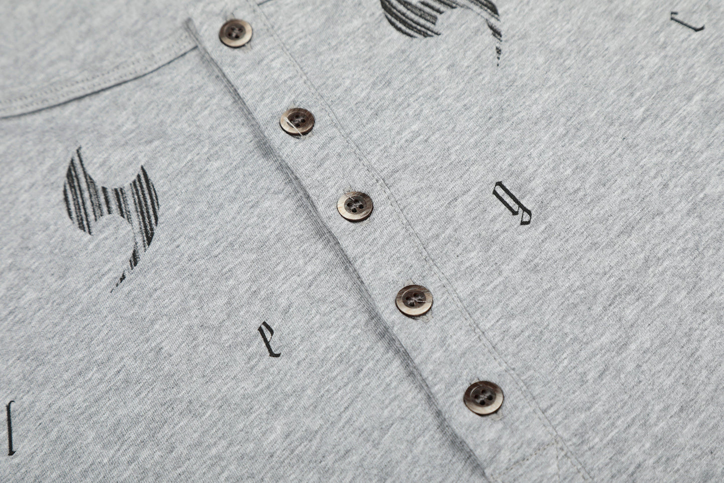 CapCabin Graphic Henley Long Sleeve Tee