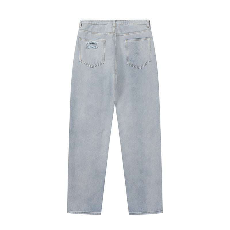 Drew House Distressed Smiley Jeans
