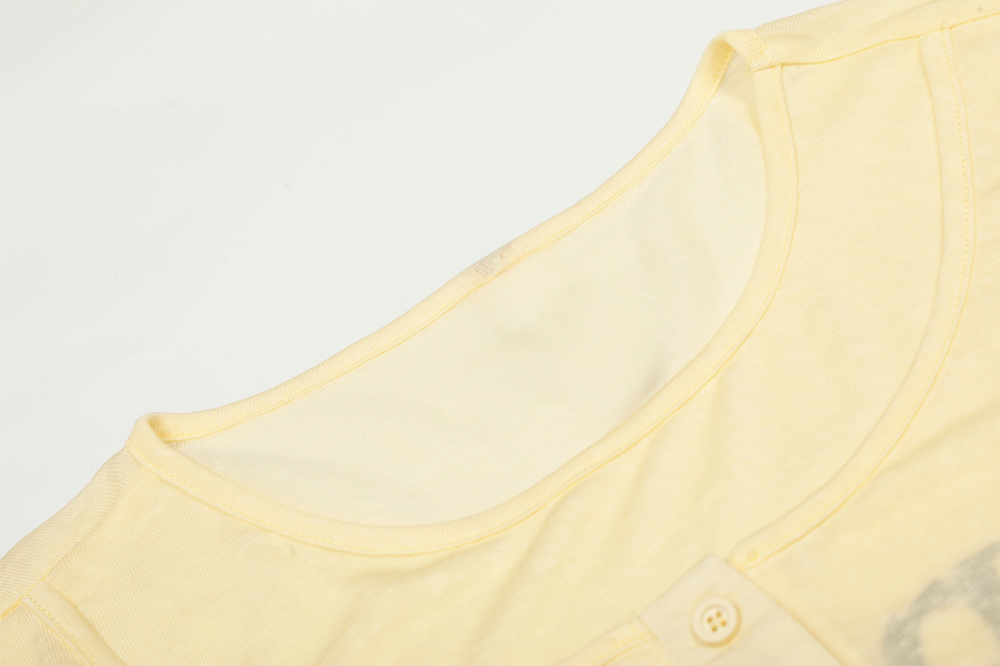 CapCabin Graphic Long Sleeve Henley Tee