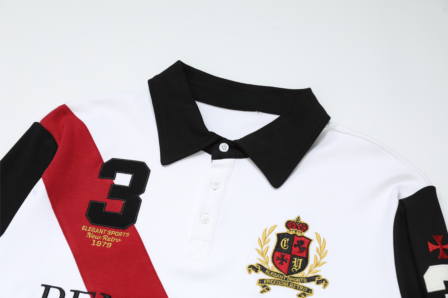 CapCabin Heritage Stripe Long Sleeve Polo