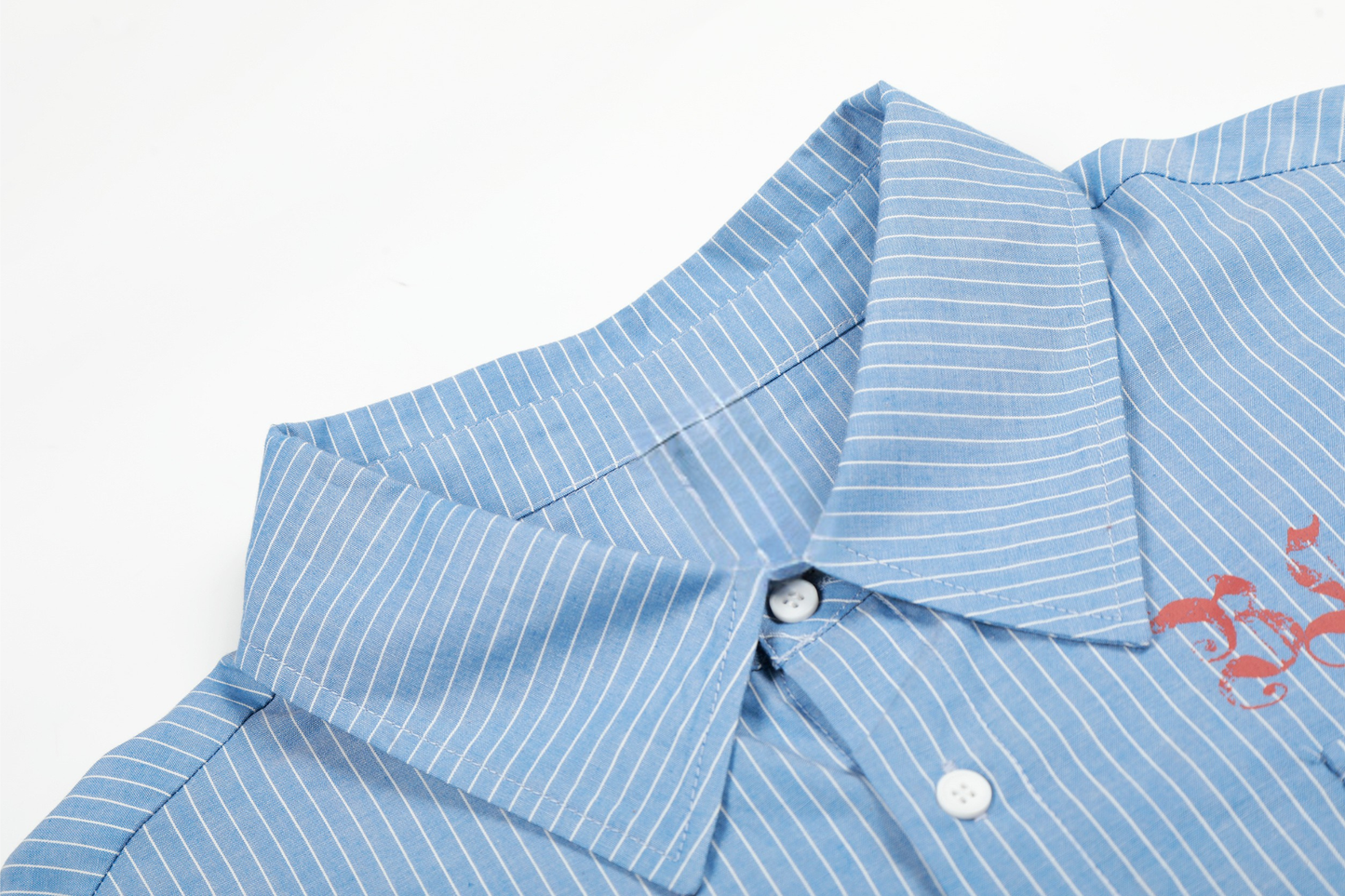 CapCabin Striped Graphic Button-Up Shirt