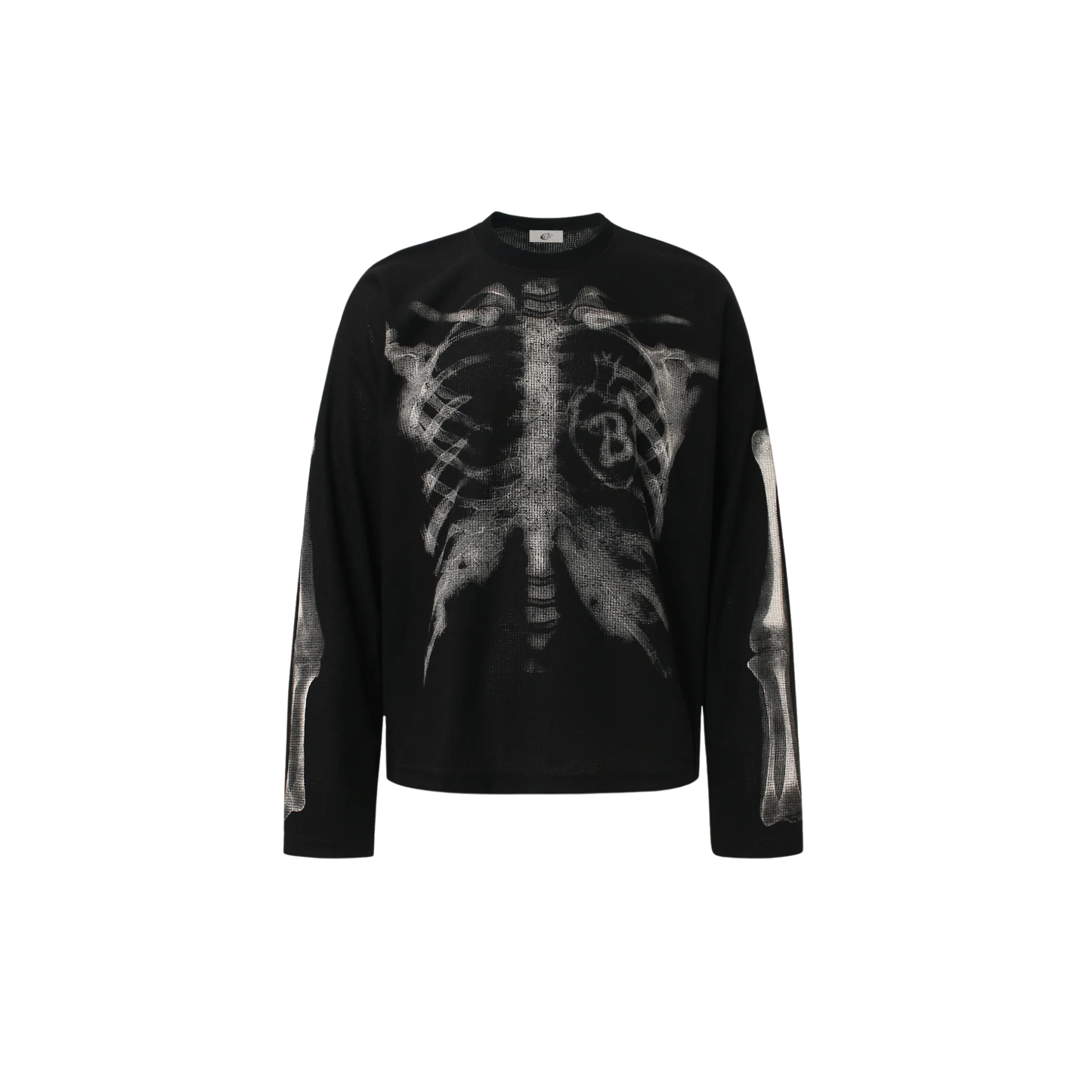 CapCabin Skeleton Print Long Sleeve Tee