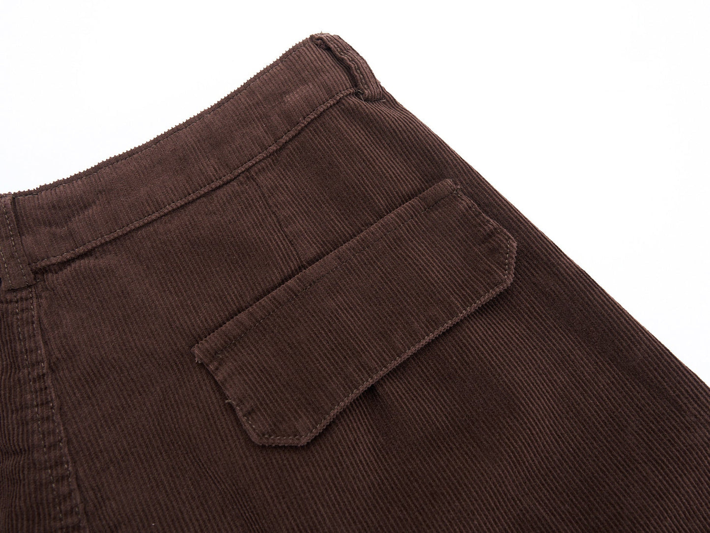 CapCabin Corduroy Cargo Wide-Leg Pants