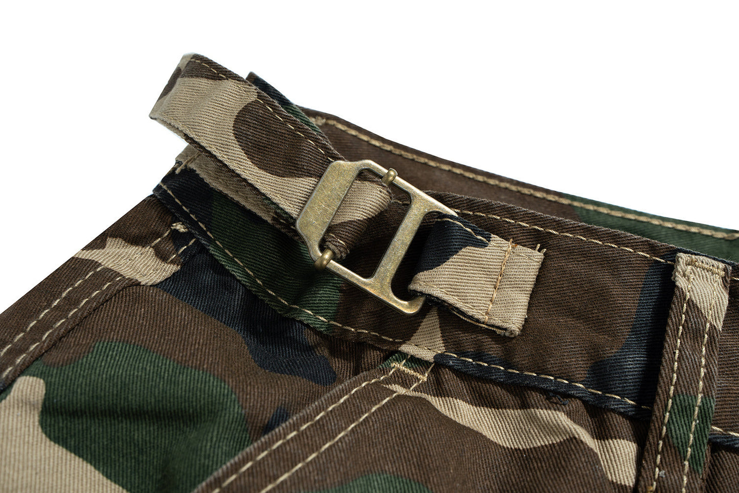 CapCabin Tactical Patchwork Camo Shorts