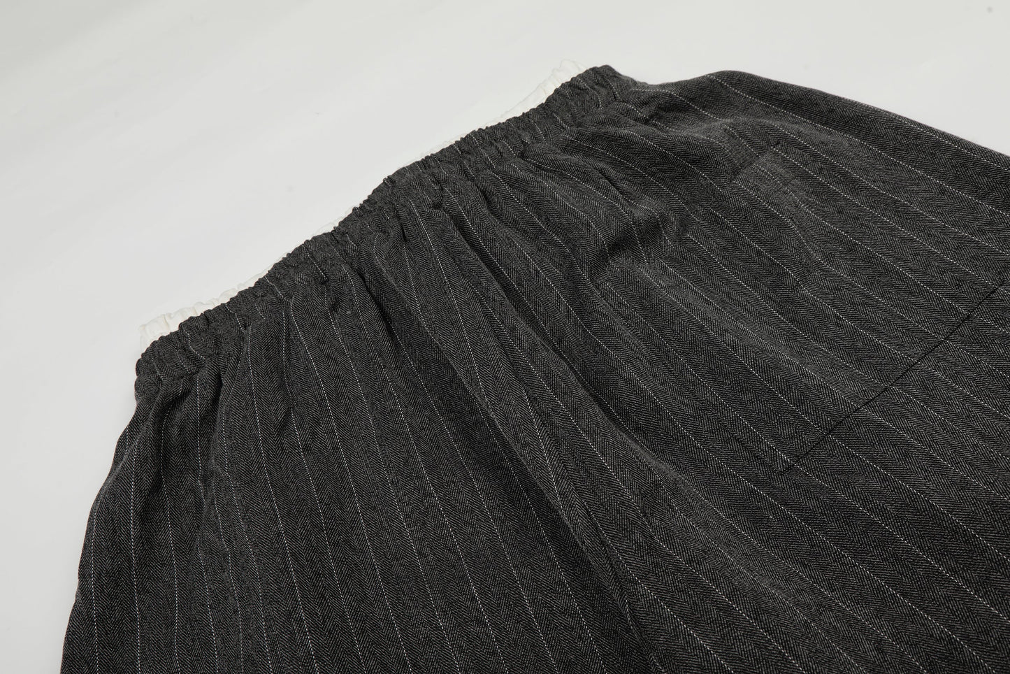 CapCabin Pinstripe Wide-Leg Track Pants