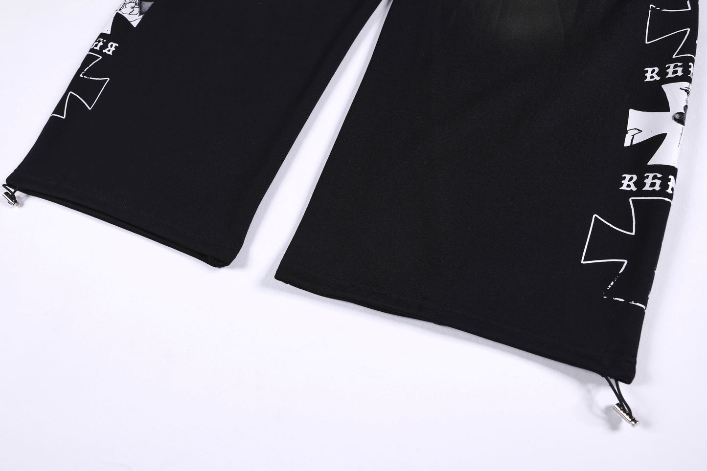 CapCabin Gothic Script Wide-Leg Pants