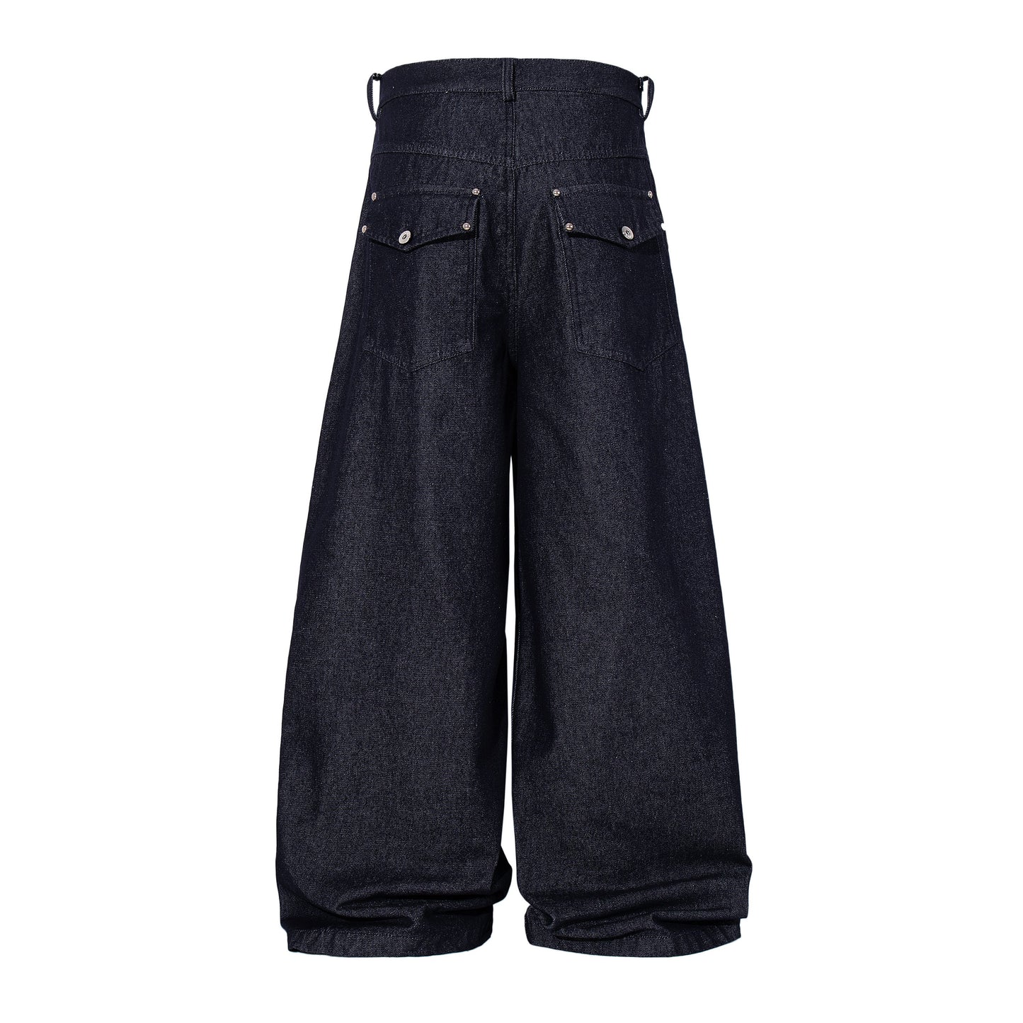 CapCabin Panel Construction Wide Leg Denim Pants