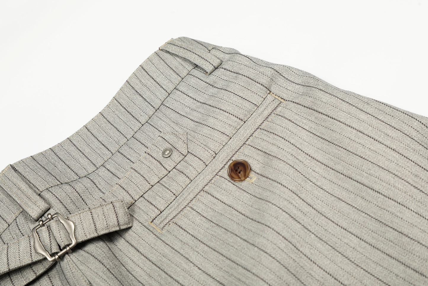 CapCabin Vintage Stripe Barrel Trousers