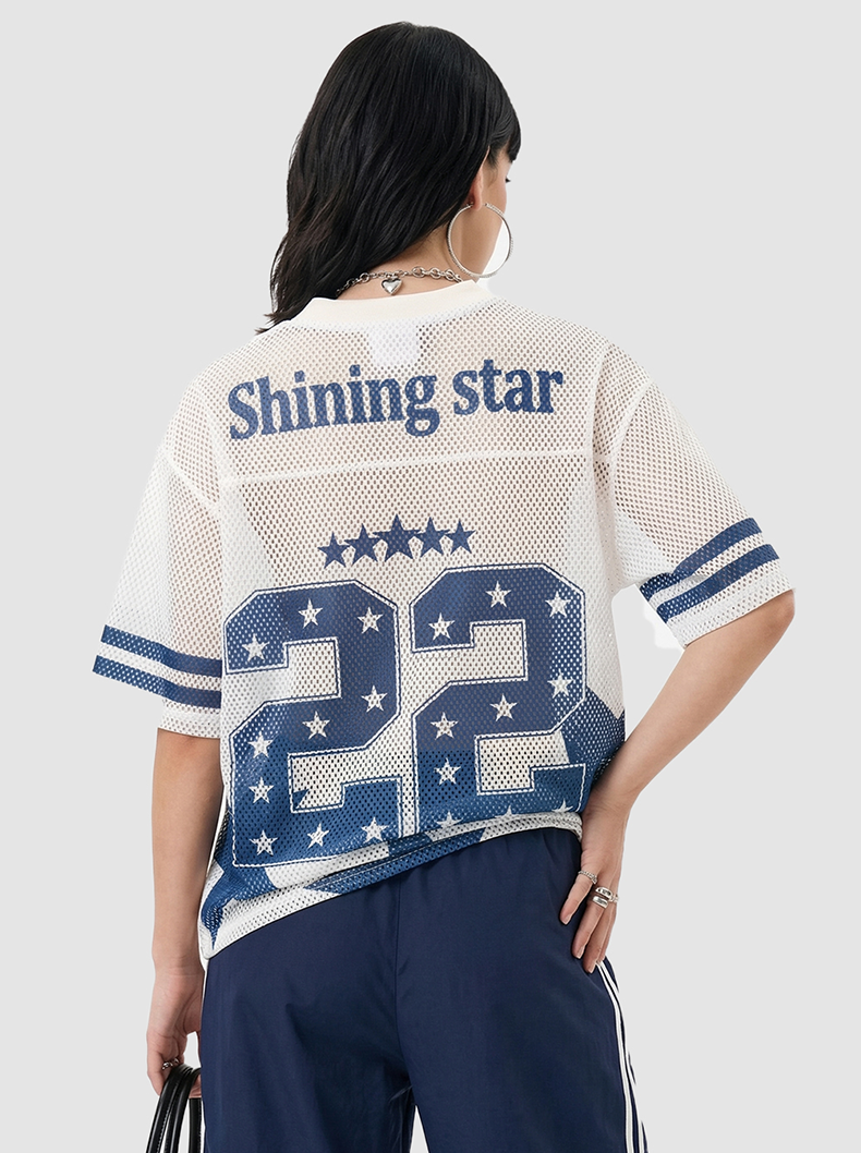 CapCabin “Shining Star 22” Mesh Jersey T-Shirt