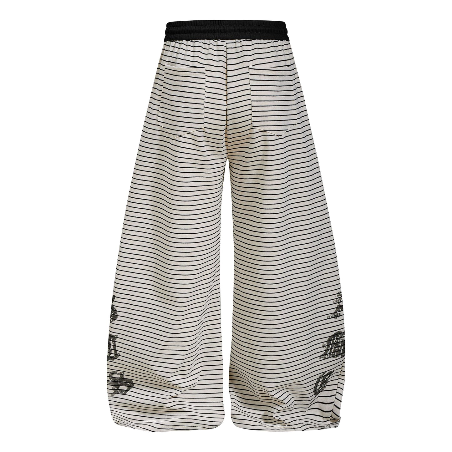 CapCabin “Striped Gothic Draped Pants”