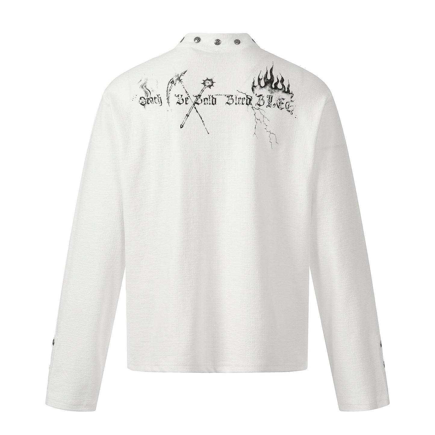 CapCabin Graphic Long Sleeve Henley Shirt