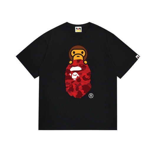 BAPE Red Camo Ape Head T-Shirt