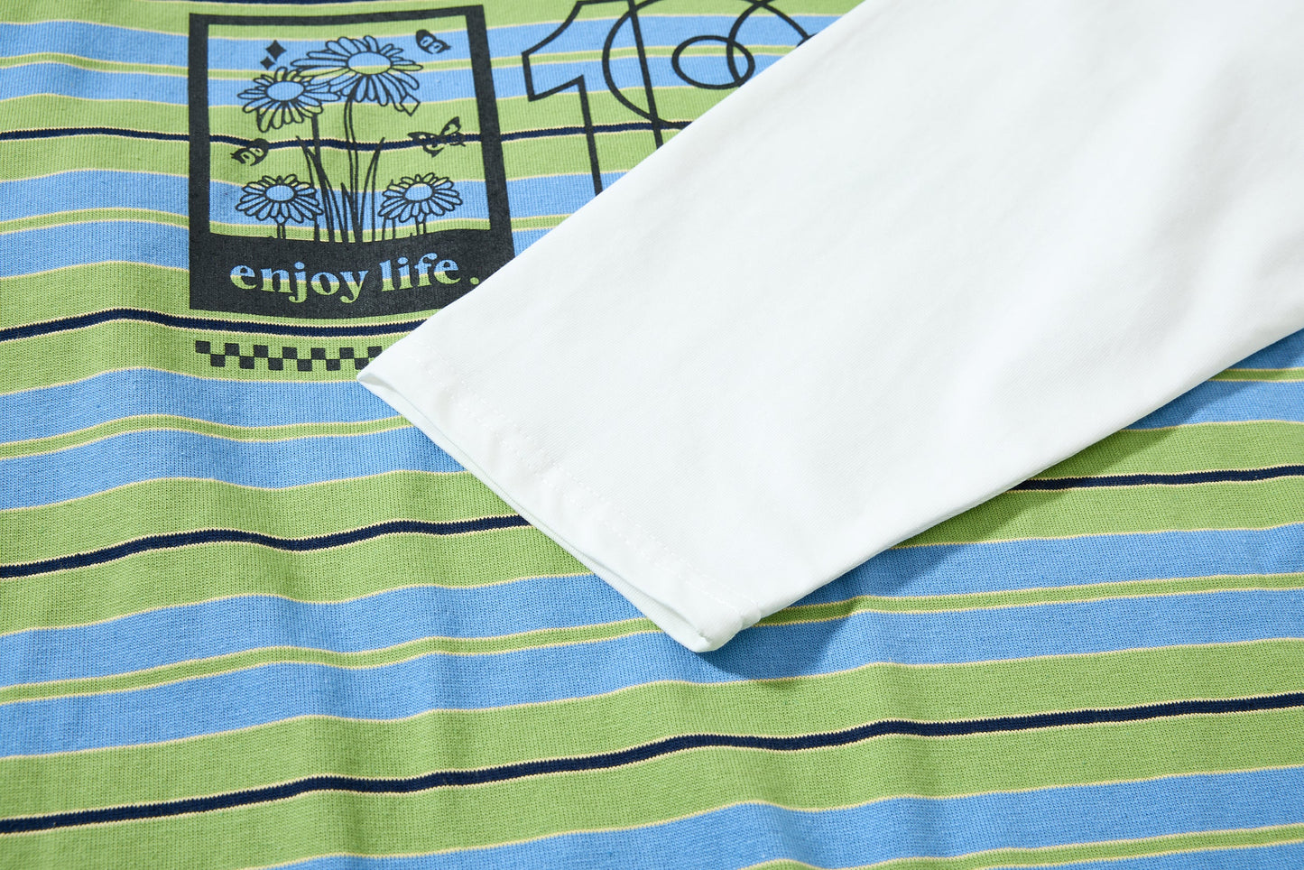 CapCabin Striped Graphic Layered Polo