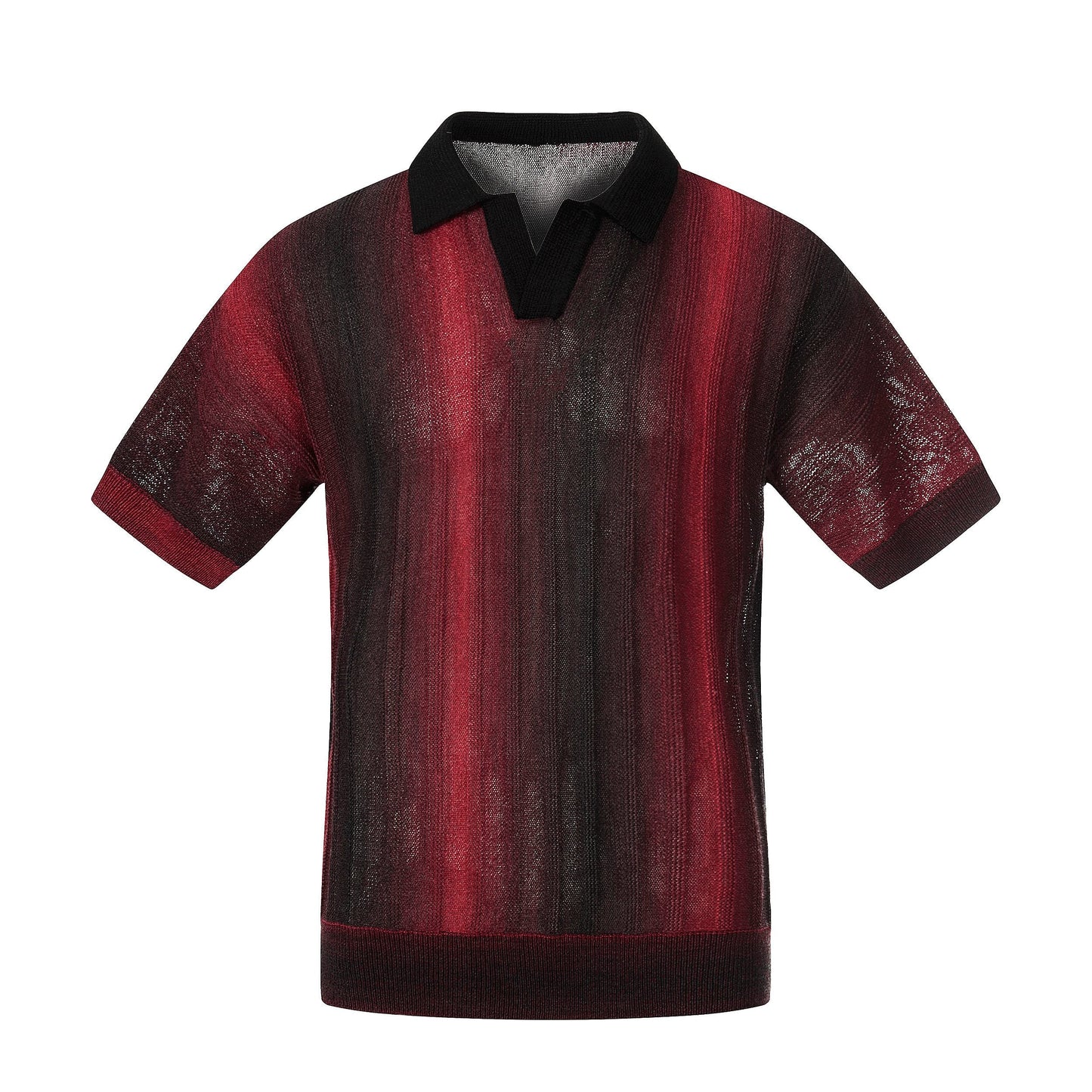 CapCabin “Gradient Knit Polo Tee”