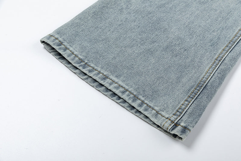 WELLDONE Washed Straight-Leg Jeans
