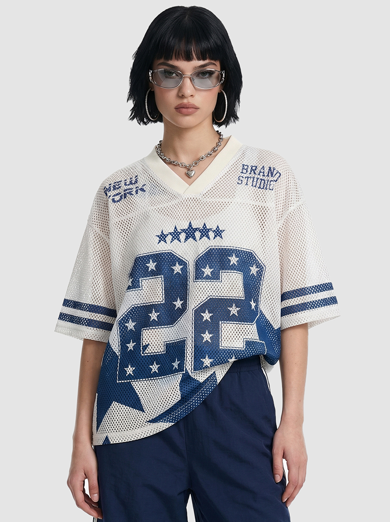 CapCabin “Shining Star 22” Mesh Jersey T-Shirt