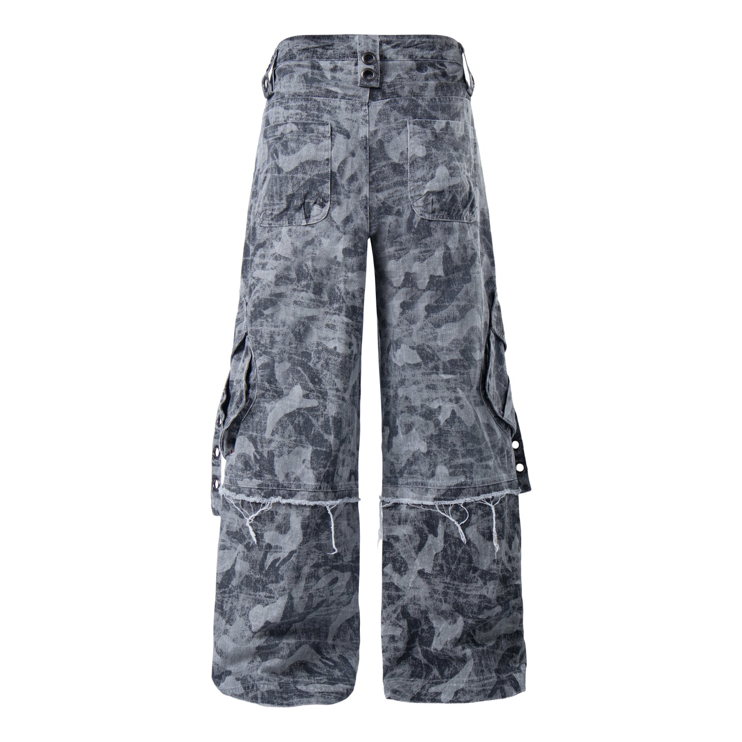 CapCabin Distressed Multi-Pocket Cargo Pants