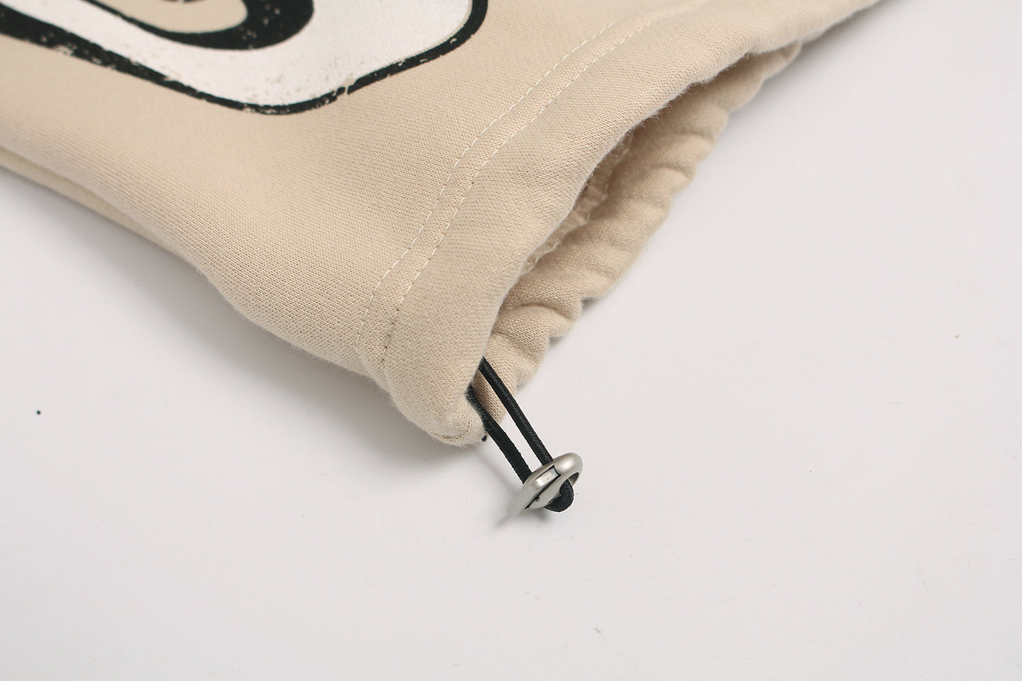CapCabin Fleece-Lined Letter Graphic Wide-Leg Sweatpants