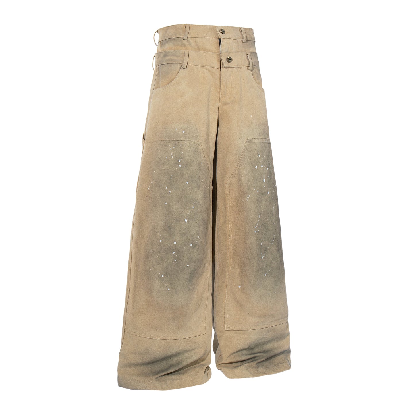 CapCabin Vintage Workwear Wide-Leg Pants