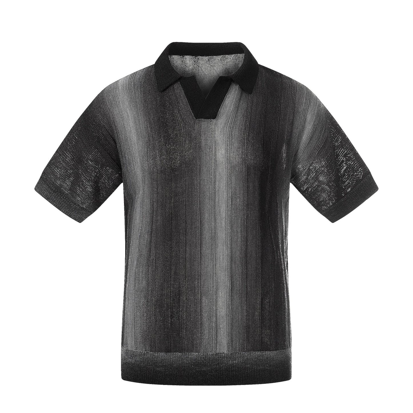 CapCabin “Gradient Knit Polo Tee”