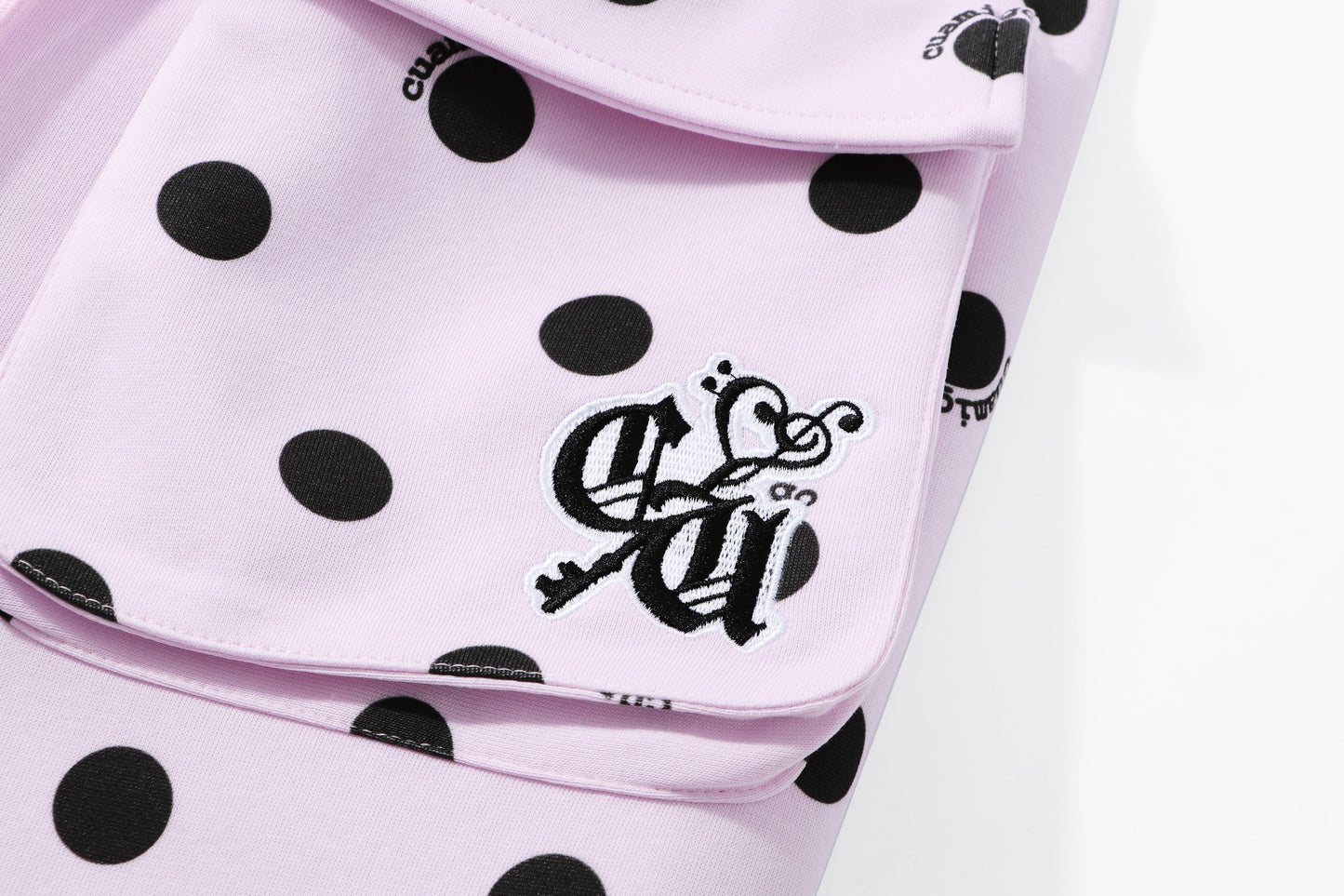 CapCabin “Polka Cargo” Wide-Leg Pants