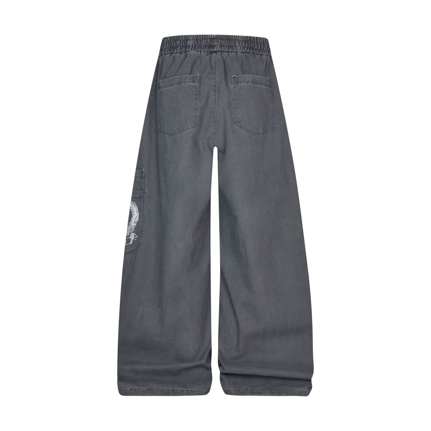 CapCabin ROD Graphic Wide-Leg Pants