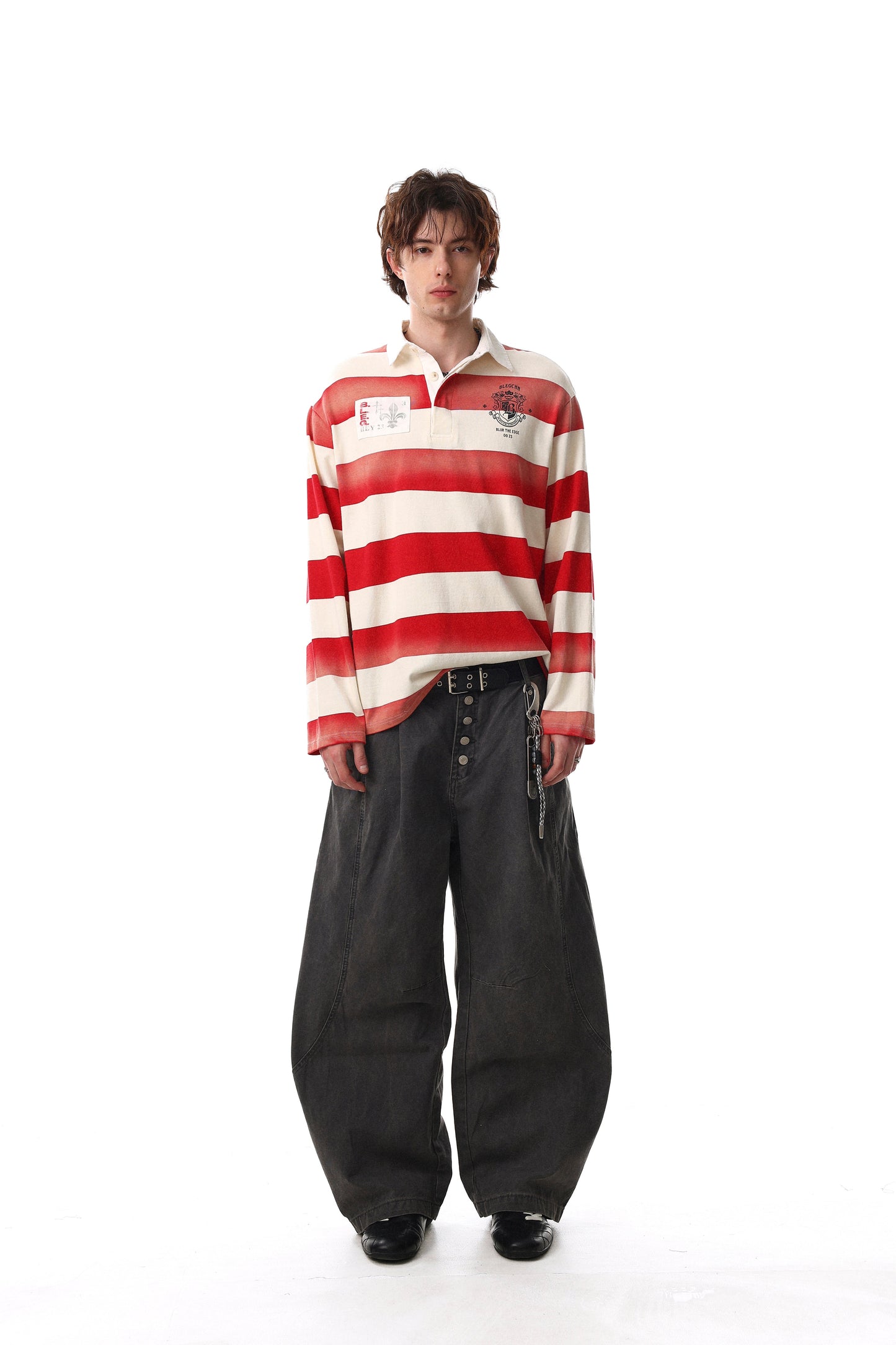 CapCabin Striped Long Sleeve Rugby Shirt