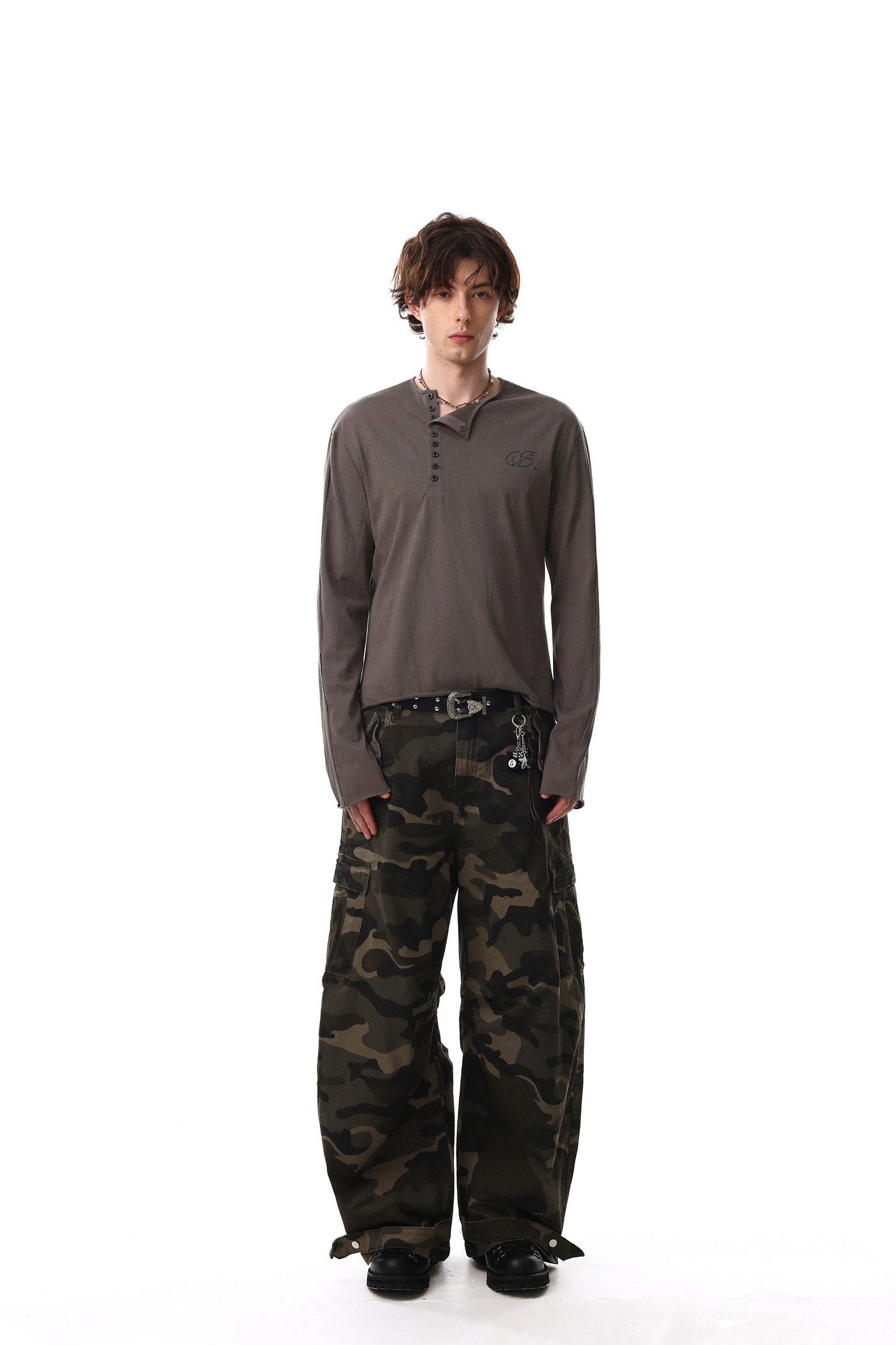 CapCabin Classic Henley Long Sleeve Tee