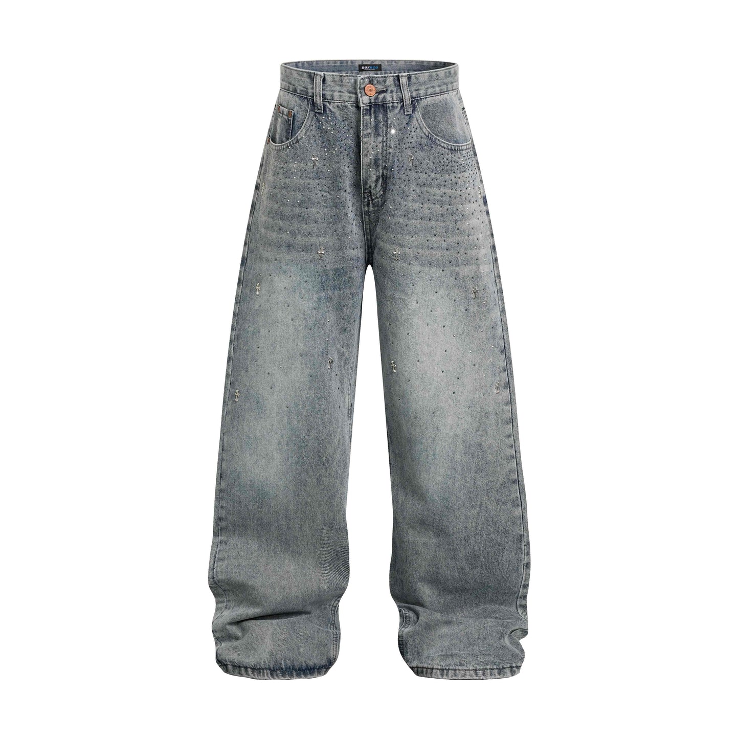 CapCabin “Stardust Washed Wide-Leg Jeans”