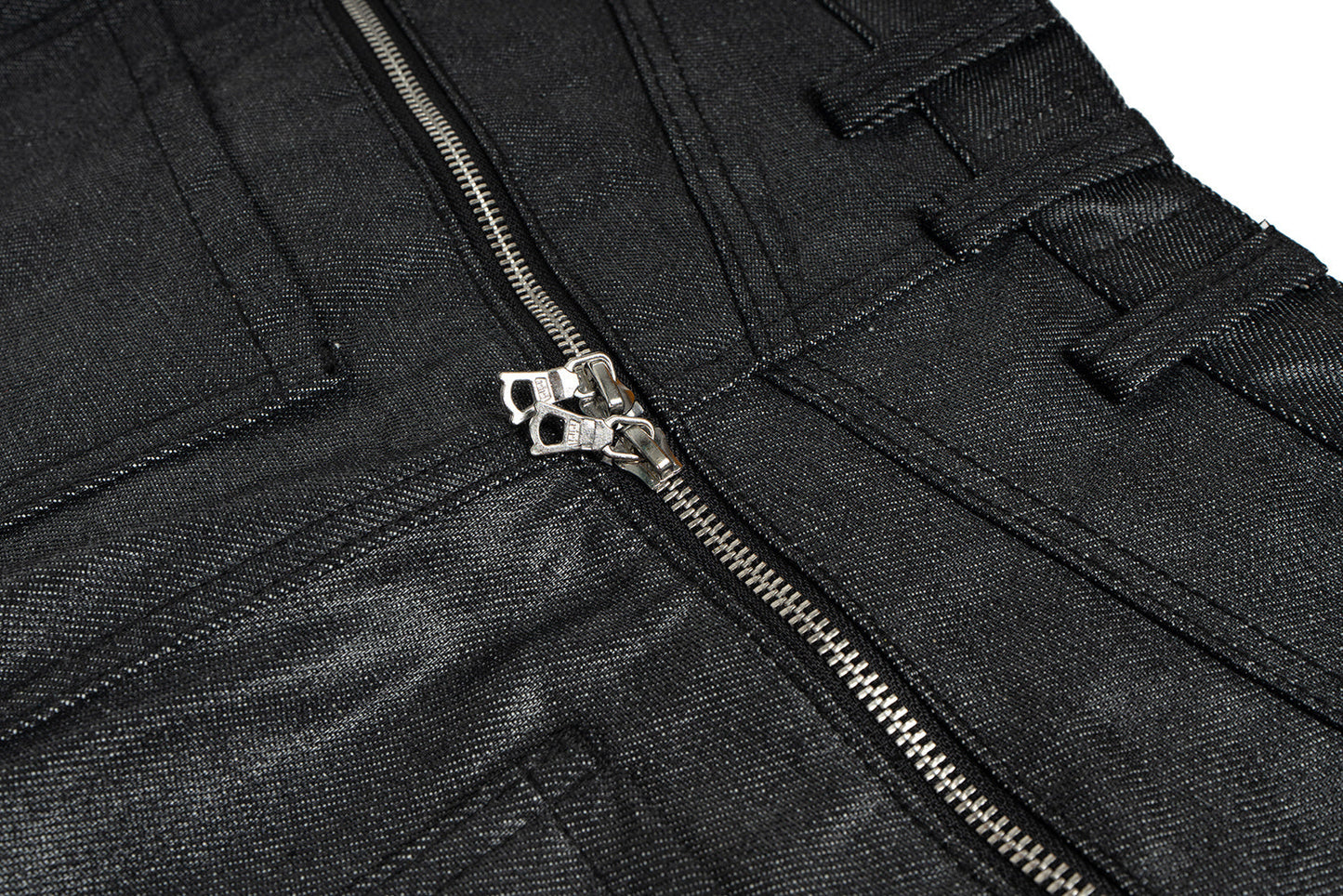 CapCabin Double Waist Denim Pants