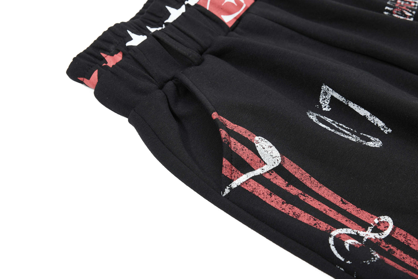 CapCabin Vintage Stripe Graphic Wide-Leg Pants