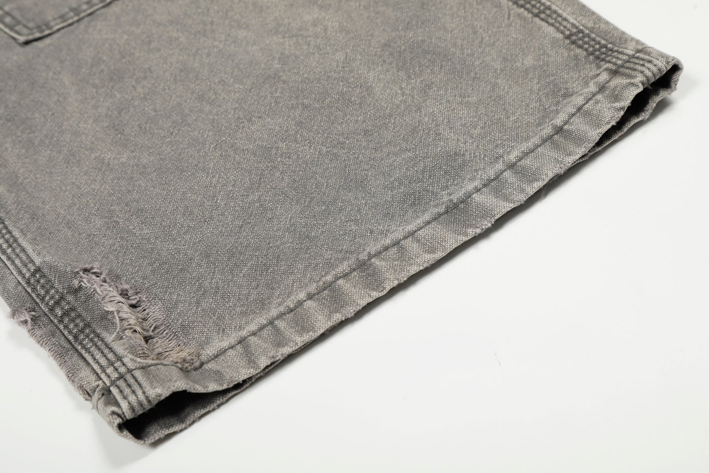 CapCabin Washed Utility Distressed Denim Jeans