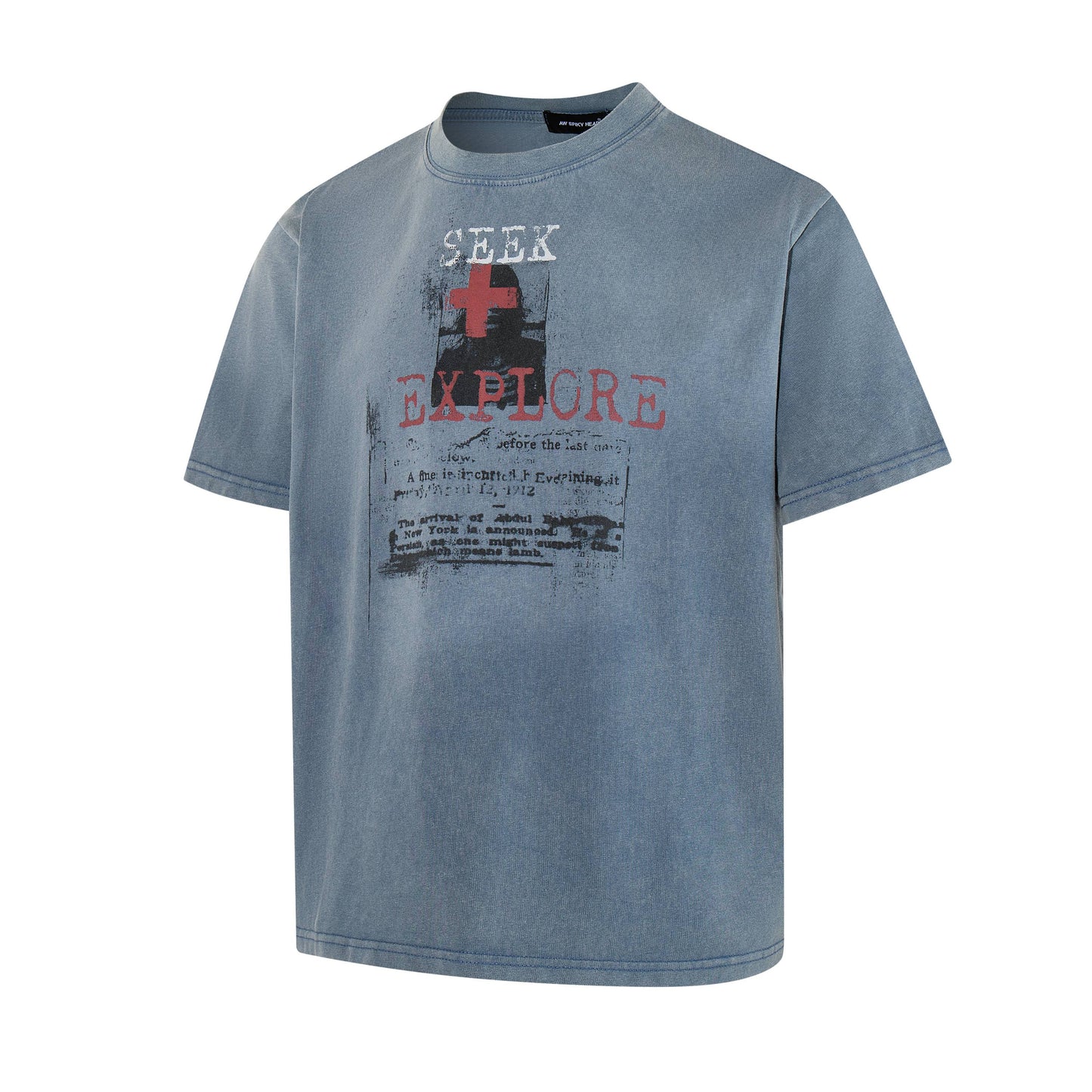 CapCabin “Seek & Explore Washed Graphic Tee”