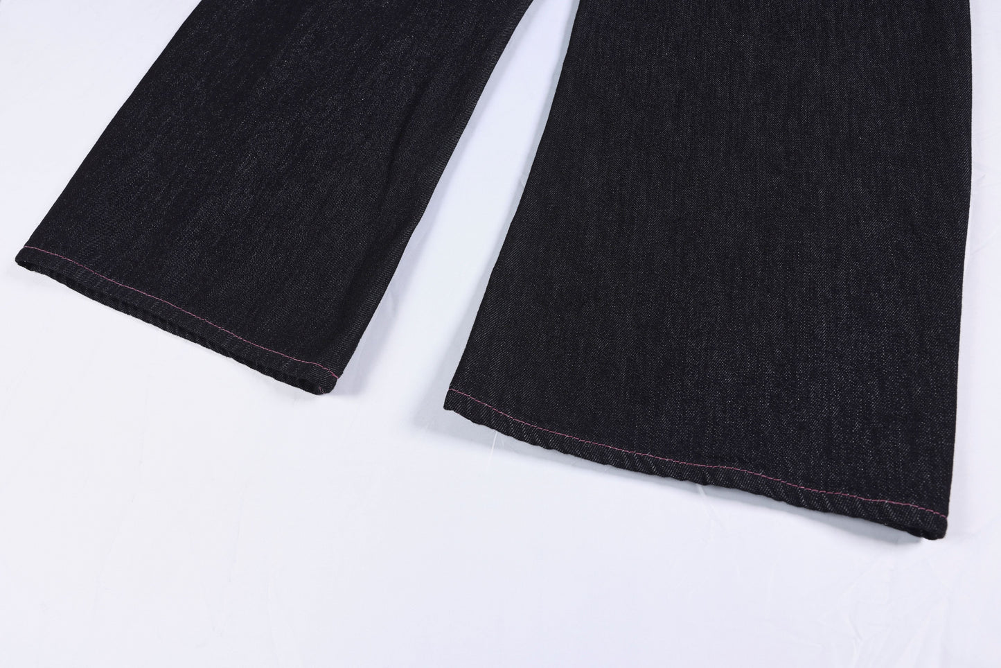 CapCabin Double Waist Star Denim Pants