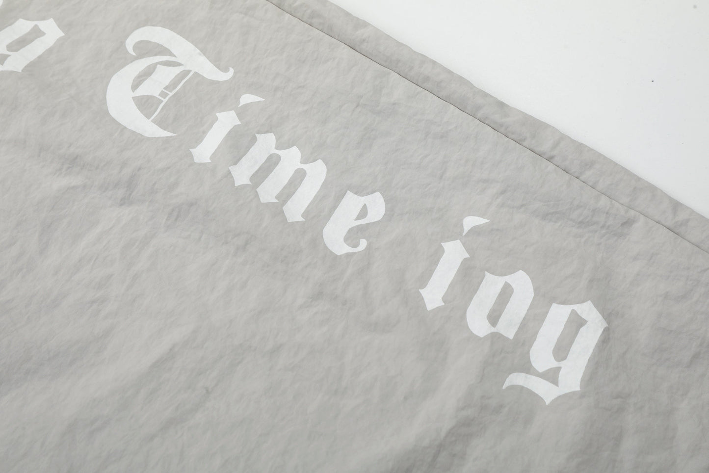 CapCabin Script Logo Wide-Leg Nylon Pants