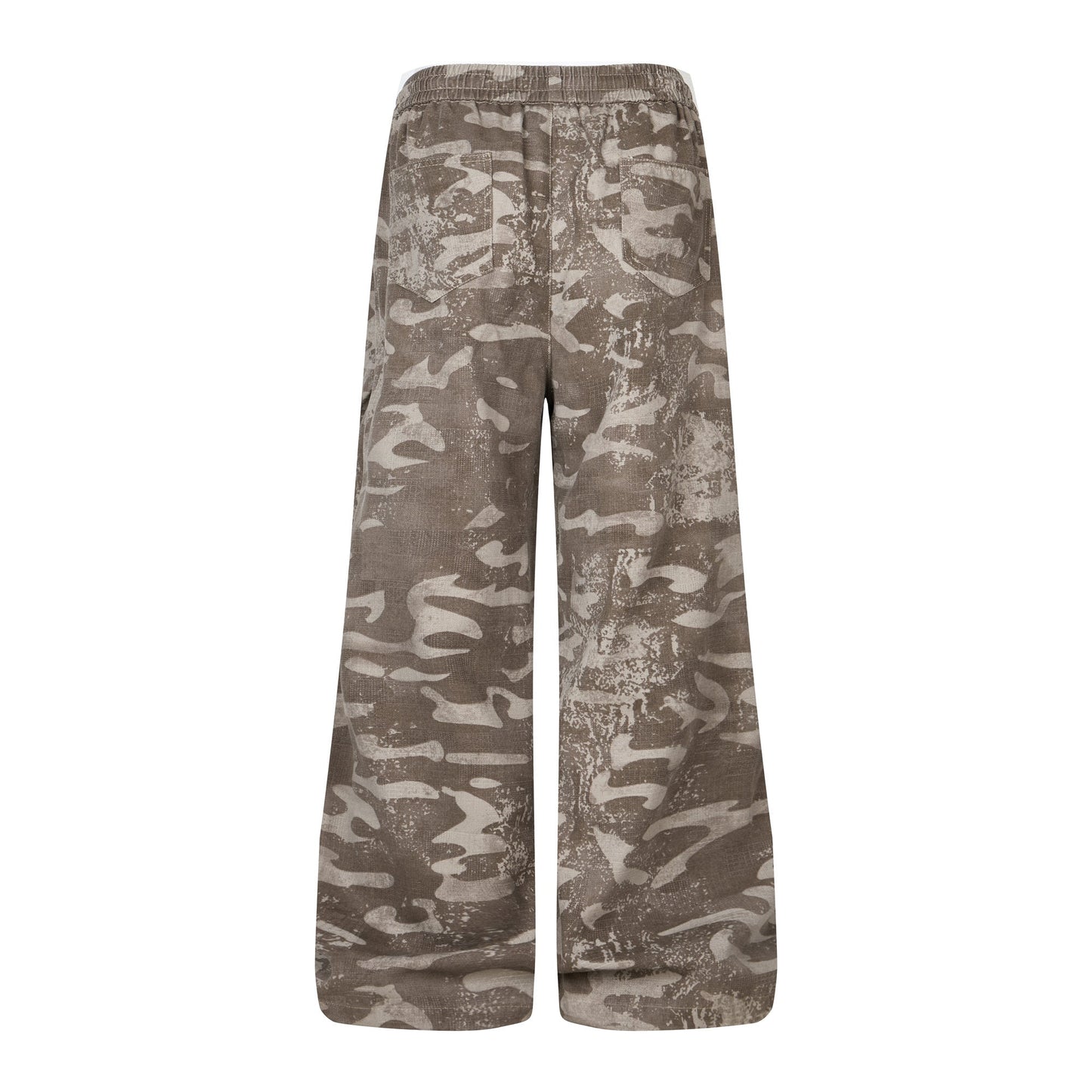 CapCabin Camo Wide-Leg Sweatpants