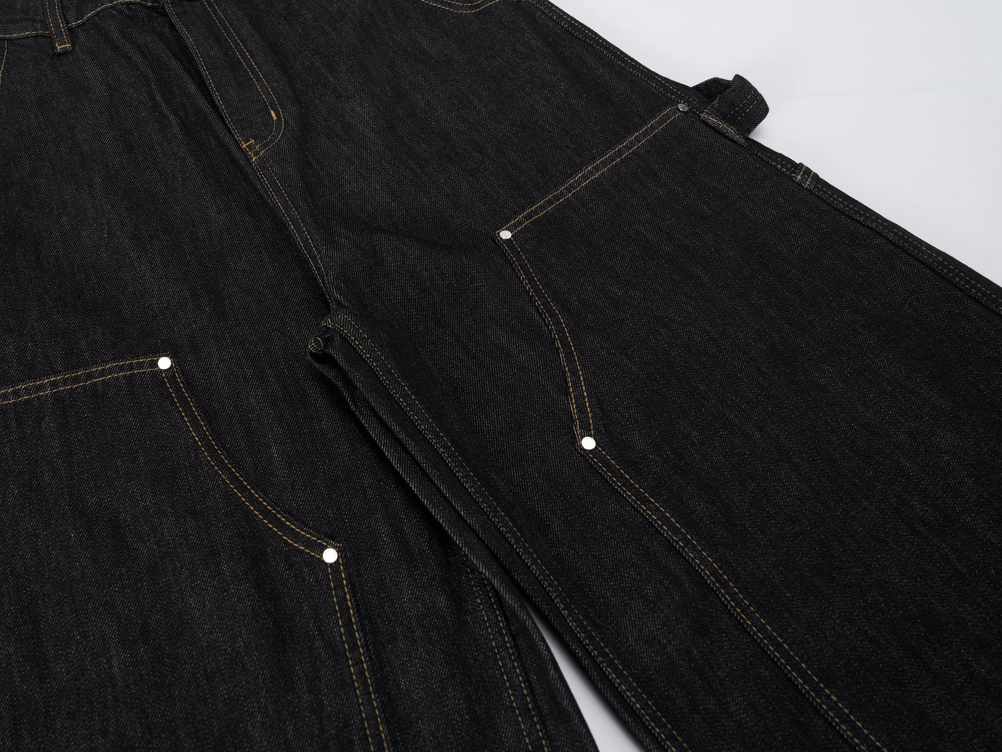CapCabin Utility Wide-Leg Denim Pants