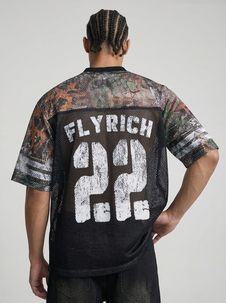 CapCabin “Fly Rich 22” Mesh Jersey T-Shirt