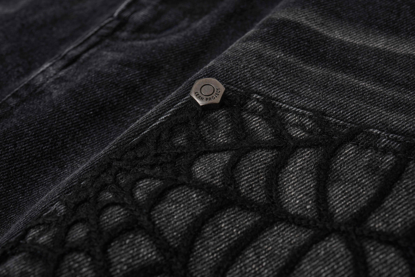 CapCabin Web Panel Strap Denim Shorts