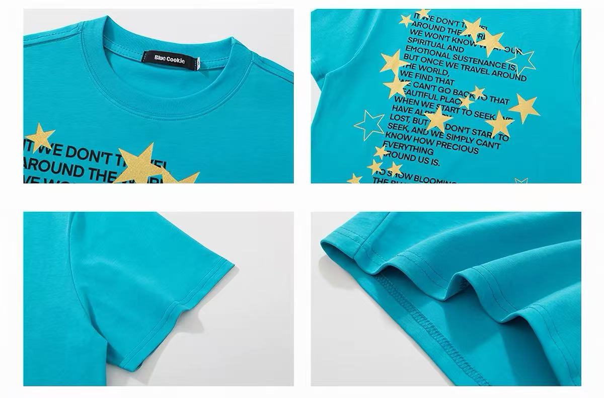 CapCabin Women's Oversized Star Graphic T-Shirt