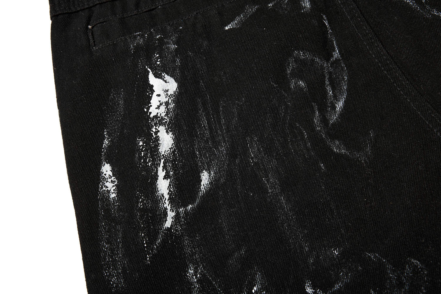 CapCabin Washed Utility Cargo Denim Pants