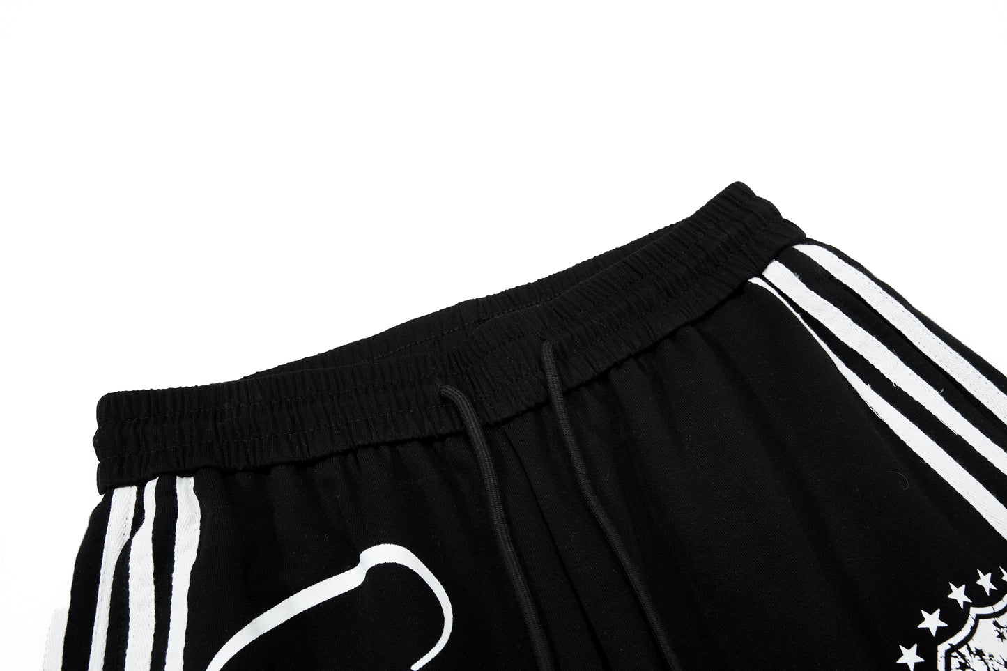 CapCabin Script Stripe Wide-Leg Sweatpants