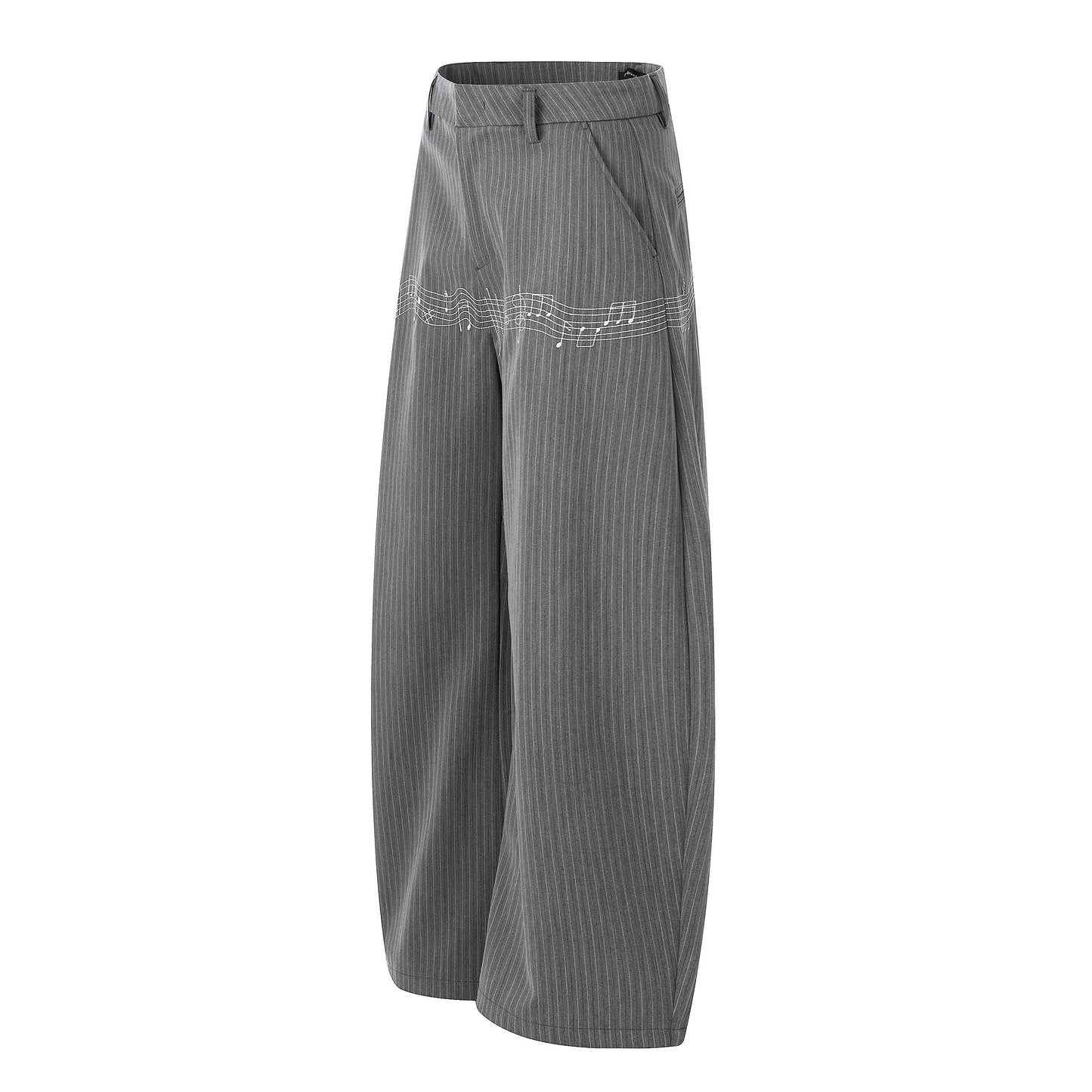 CapCabin “Pinstripe Symphony Wide-Leg Pants”